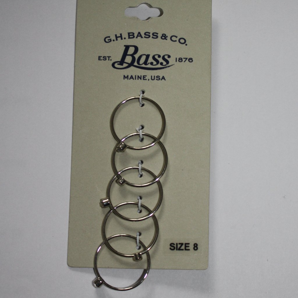 G.H. Bass Set Of 5 Rings, Sz 8
